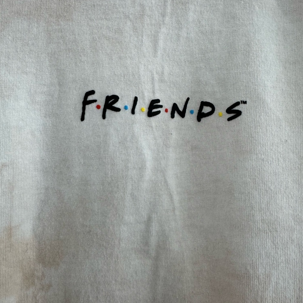 Spirit Jersey Friend’s Unisex Central Perk Tea Stain Long Sleeve - Cream Sz L - Picture 8 of 9